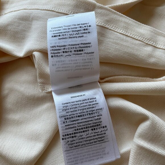 VALENTINO MEN NEW SEASON AUTHENTIC POLO SHIRT CREAM COLOR XXL SIZE - Picture 9 of 9